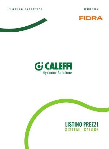 caleffi - listino sistemi calore 2024
